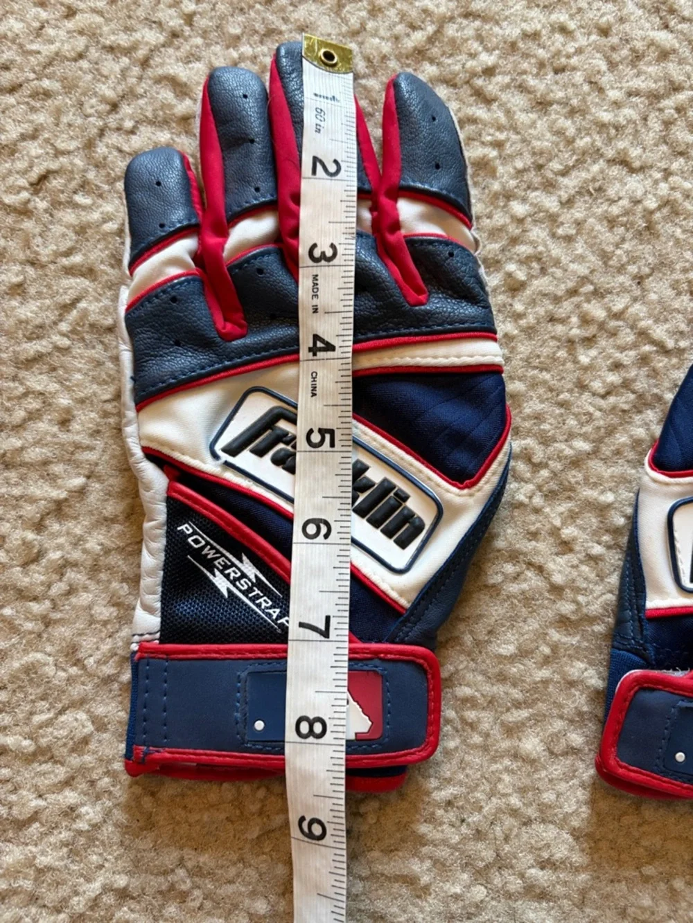 Franklin Kids Navy and Red Baseball Mittens